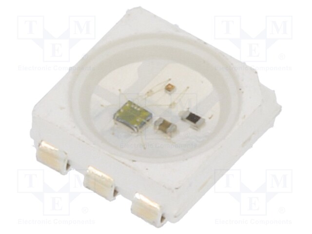 Programmable LED; SMD; 5050,PLCC6; RGB; 5x5x1.65mm; 3.7÷5.3V