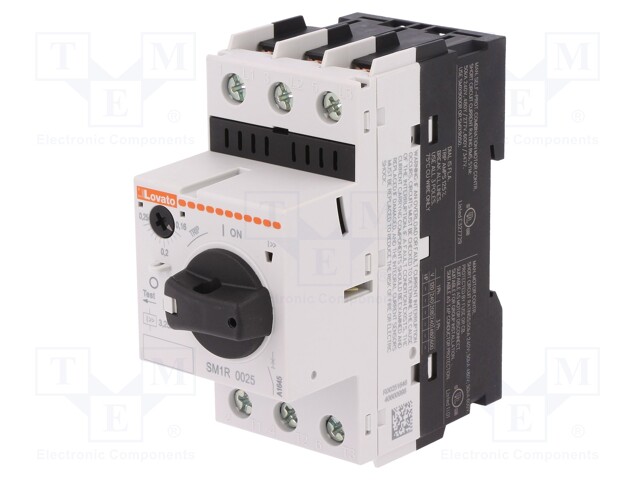 Motor breaker; 230÷690VAC; DIN; 0.16÷0.25A; IP20; Uinsul: 690V