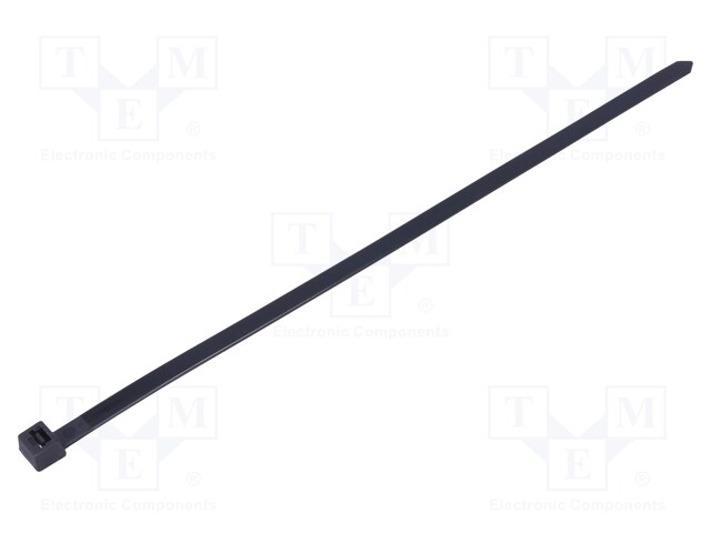 Cable tie; L: 300mm; W: 7.6mm; polyamide; 533N; black; Ømax: 83mm