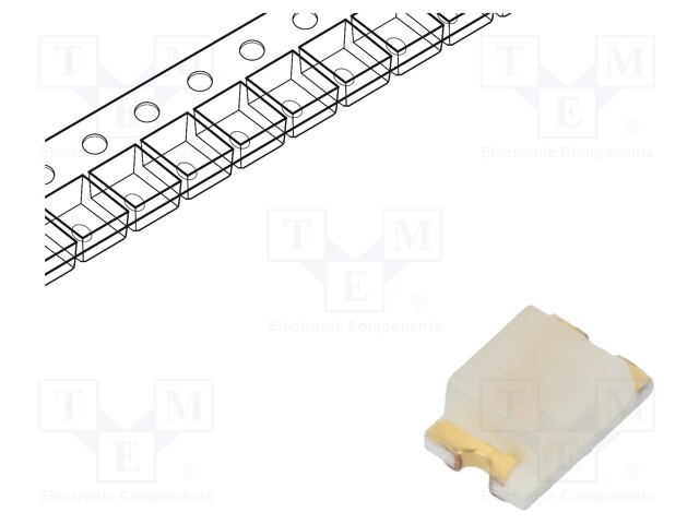 LED; SMD; 0805; yellow; 2.1x1.35x0.9mm; 150°; 2÷2.5V; 20mA