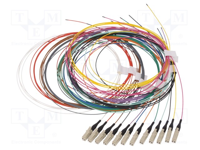 Optic fiber pigtail; OM4; LC; 2m; LSZH; Optical fiber: 50/125um