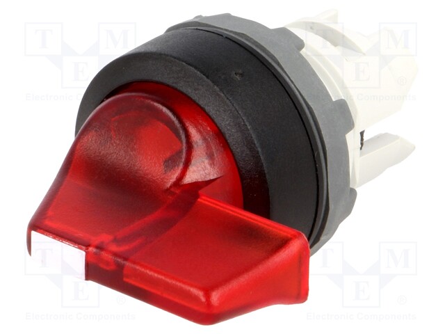 Switch: rotary; Stabl.pos: 3; 22mm; red; Illumin: MLB-1; IP66; Pos: 3