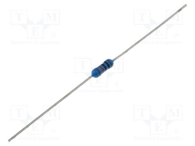 Resistor: metal film; THT; 100kΩ; 0.6W; ±1%; Ø2.4x6.3mm; 50ppm/°C