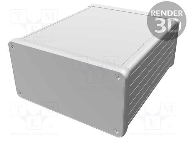 Enclosure: with panel; 1455; X: 103mm; Y: 120mm; Z: 53mm; aluminium