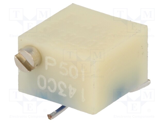 Potentiometer: mounting; multiturn; 500Ω; 250mW; SMD; ±10%; linear