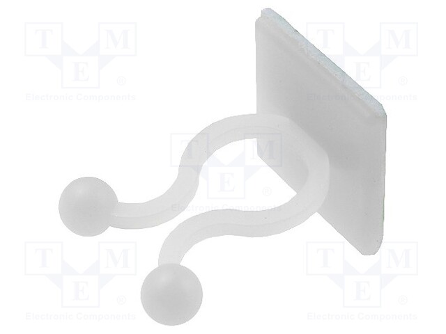 Cable clips; ØBundle : 10mm; polyamide; natural; UL94V-2; H: 27.3mm