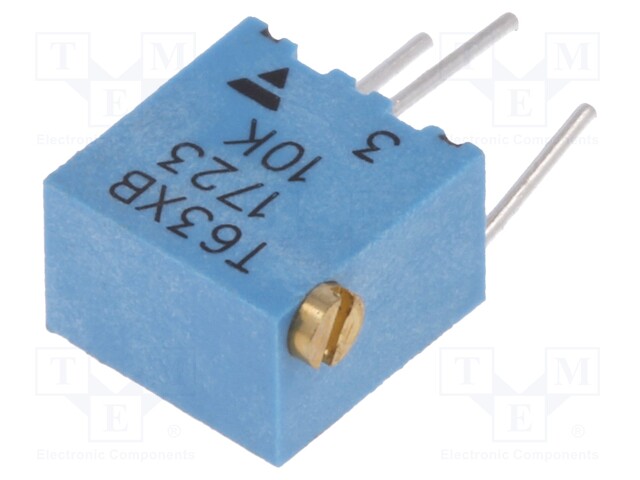 Potentiometer: mounting; multiturn; 10kΩ; 250mW; ±10%; linear