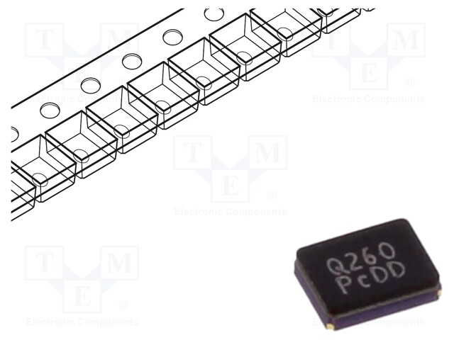 Resonator: quartz; 26MHz; ±10ppm; 8pF; SMD; 3.2x2.5x0.8mm