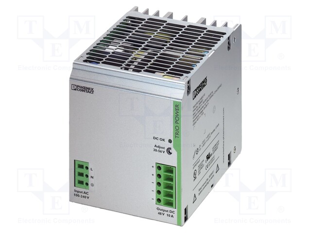 Power supply: switched-mode; Mounting: DIN; IP20