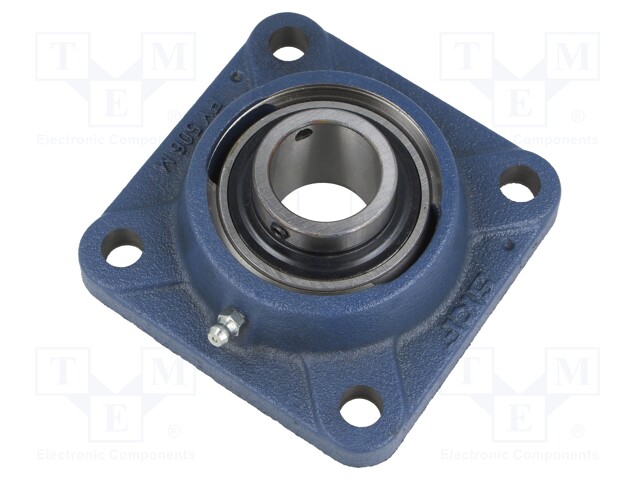 Bearing: bearing unit Y; with square flange; 30mm; bearing steel