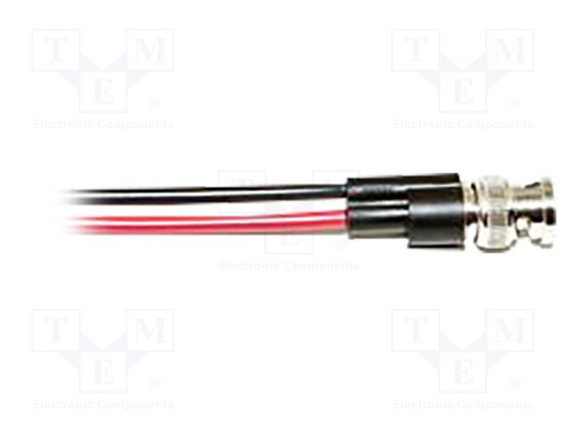 Test lead; 0.18m; black-red; 500V; Mat: nickel-plated brass