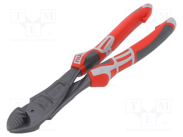 Pliers; side,cutting; high leverage; 240mm; with side face