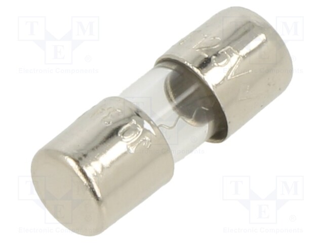 Fuse: fuse; quick blow; 3A; 350VAC; cylindrical,glass; 5x15mm; 2JQ