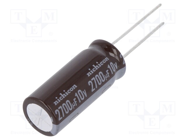 Capacitor: electrolytic; low impedance; THT; 2700uF; 10VDC; ±20%