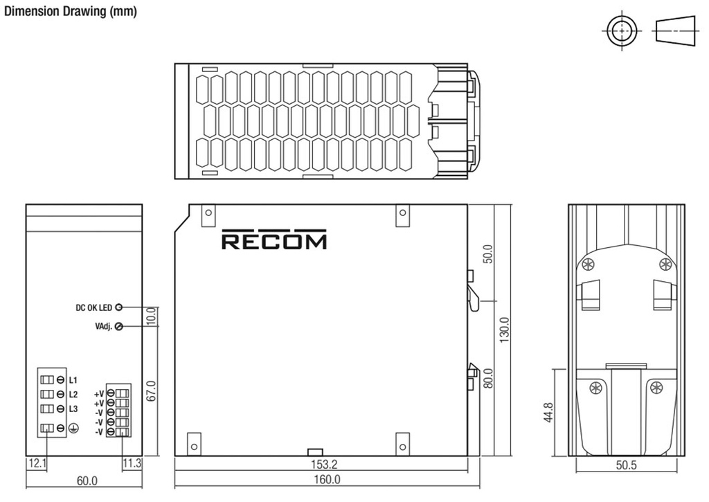 Power supply: switched-mode; 240W; 24VDC; 22.5÷29.5VDC; 10A; 1100g