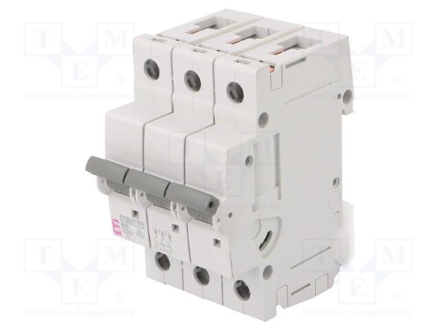 Circuit breaker; 230/400VAC; DIN; Charact: B; 10kA; IP20; 1÷25mm2