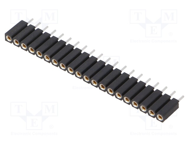 Socket; pin strips; female; PIN: 20; straight; 2.54mm; THT; 1x20