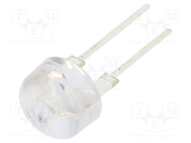 LED; 10mm; blue; 60000÷70000mcd; 12°; Front: convex; Pitch: 5.16mm