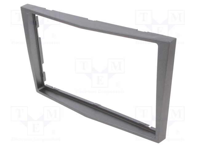 Radio frame; Opel; 2 DIN; dark grey,grey (dark)