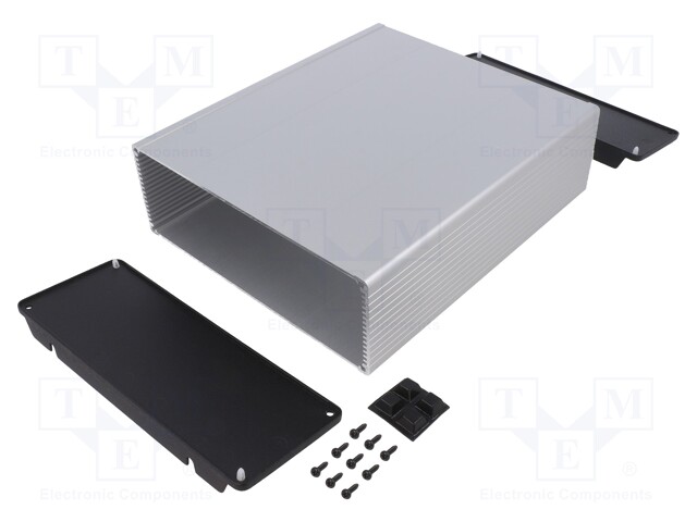 Enclosure: with panel; with fixing lugs; 1457U; X: 191mm; Y: 220mm