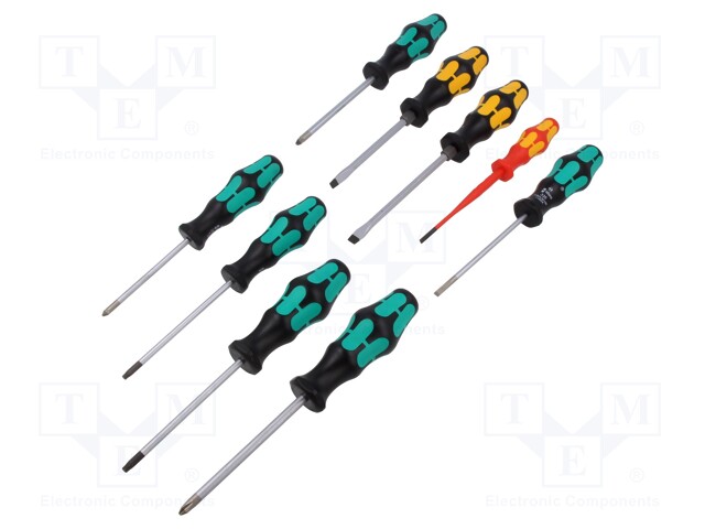 Kit: screwdrivers; Phillips,slot,Torx®; 9pcs.