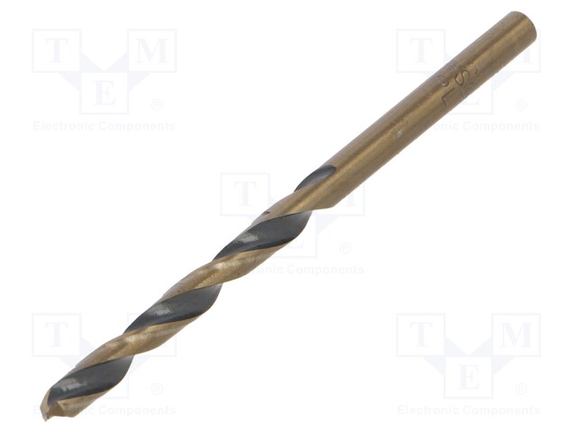 Drill bit; for metal; Ø: 4.1mm; HSS; Features: grind blade