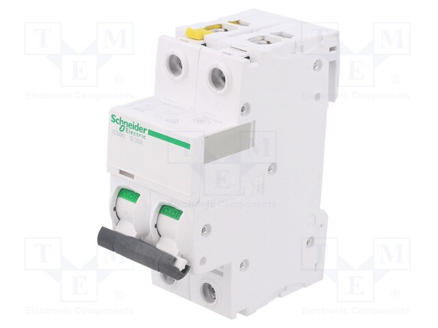 Circuit breaker; 400VAC; Inom: 63A; Poles: 2; DIN; Charact: B; 6kA