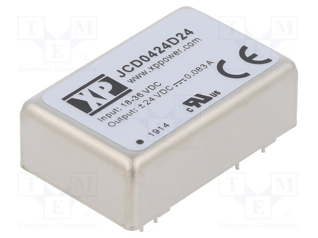 Converter: DC/DC; 4W; Uin: 18÷36V; Uout: 24VDC; Uout2: -24VDC; OUT: 2