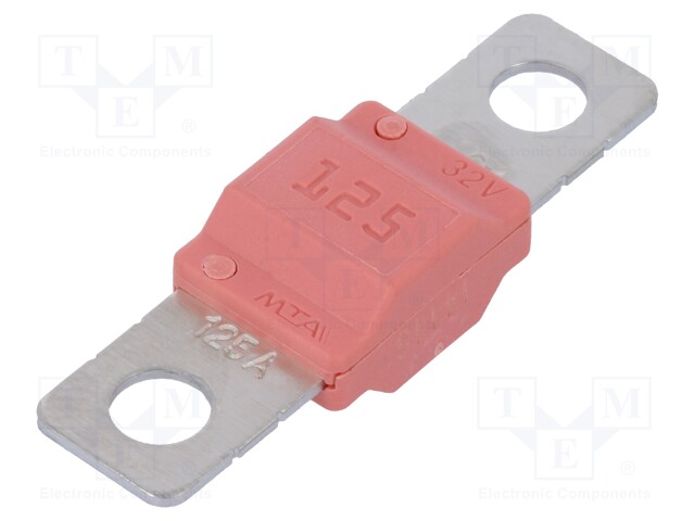 Fuse: fuse; 125A; 32V; automotive; 40mm; MIDIVAL; Mounting: M5 screw