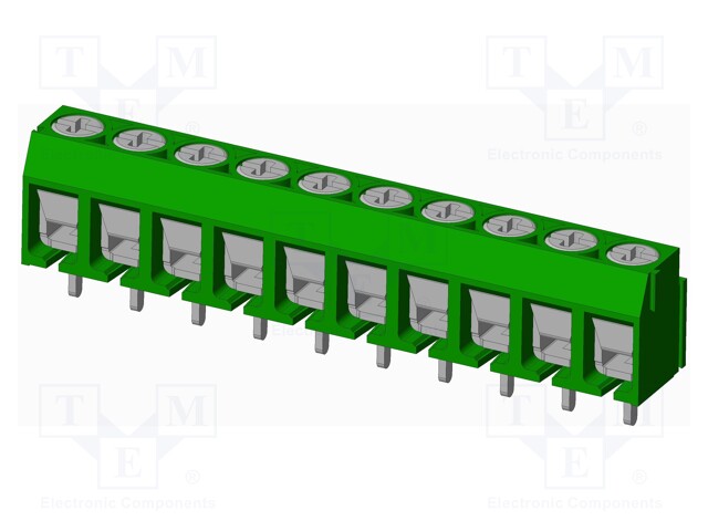 Connector: PCB terminal block; terminal; Plating: tinned; on PCBs