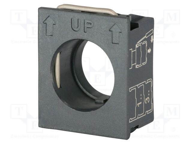 Mounting unit; 46; -25÷55°C; grey; plastic