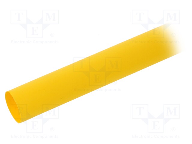 Heat shrink sleeve; 2: 1; 12.7mm; L: 1.2m; yellow; polyolefine