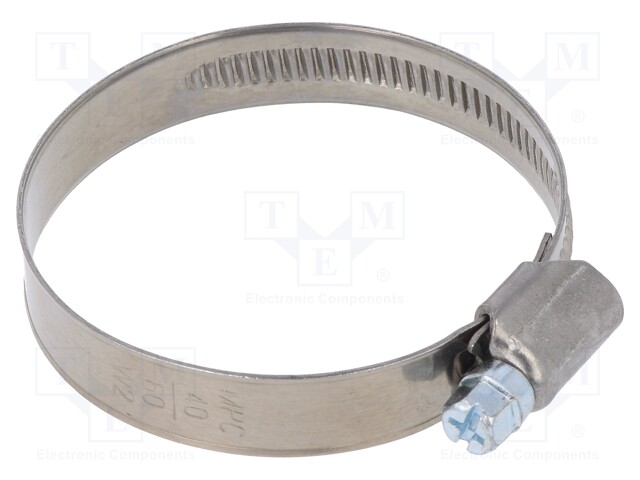 Worm gear clamp; W: 12mm; Clamping: 40÷60mm; Man.series: DD; W2