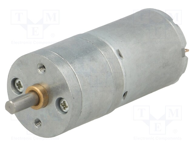 Motor: DC; with gearbox; HP; 12VDC; 5.6A; Shaft: D spring; 130rpm