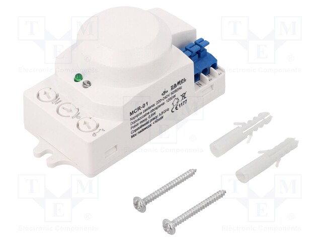 Module: microwave motion detector; 900mW; Detection: circle Ø10m