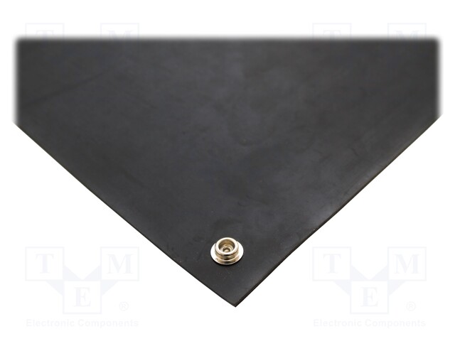 Floor mat; ESD; L: 1.2m; W: 0.6m; Thk: 3mm; EN 61340-5-1; Mat: rubber