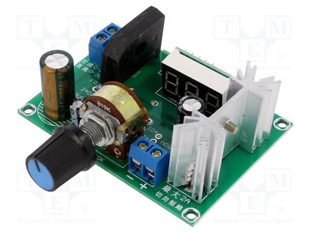 Converter: step down; Uout: 1.25÷28V; Uin: 3÷30V; 2A; 69x50mm