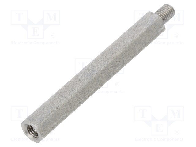 Screwed spacer sleeve; Int.thread: M5; 60mm; Ext.thread: M5