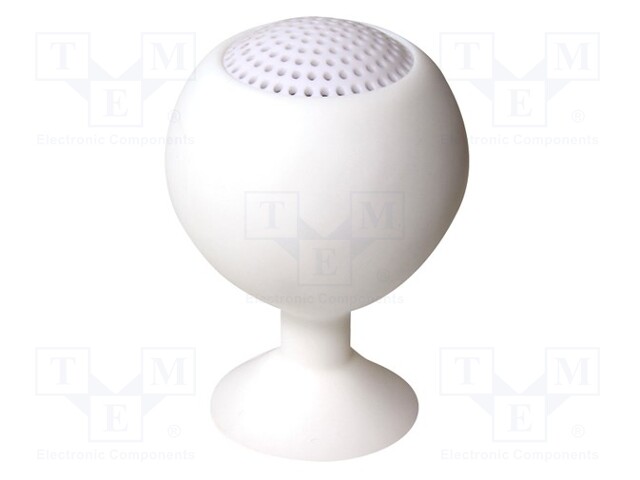 Speaker; white; 3h; 1.5W; Enclos.mat: silicone