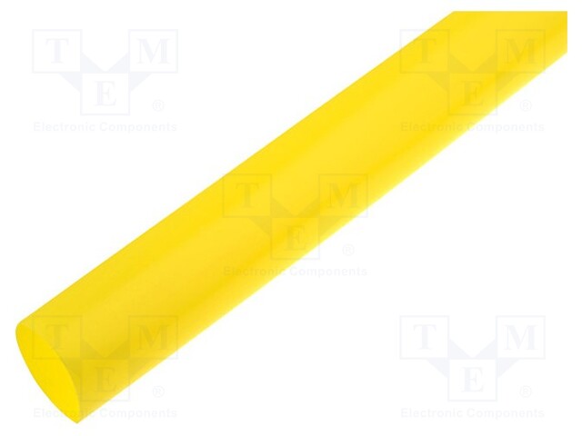 Heat shrink sleeve; 12.7mm; L: 1m; 2: 1; yellow; Temp: -55÷125°C