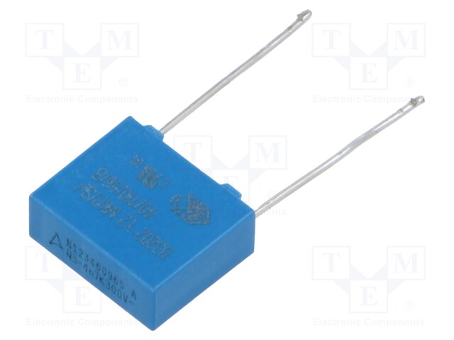 Capacitor: polypropylene; 4.7nF; 300V; THT; ±10%; Pitch: 10mm