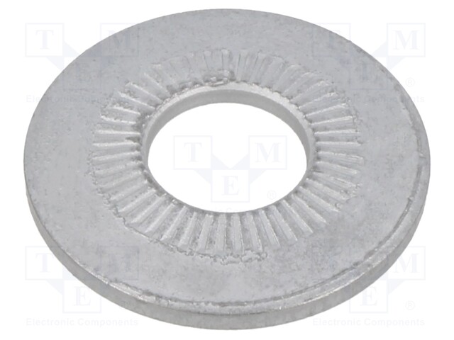 Washer; internally serrated; M12; D=32mm; h=3.6mm; spring steel