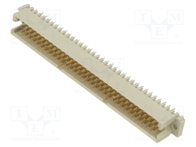 Socket; DIN 41612; type R; male; PIN: 96; a+b+c; THT; straight