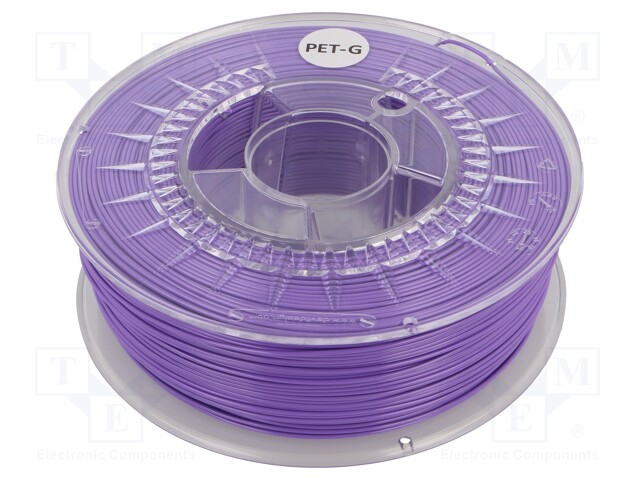 Filament: PET-G; 1.75mm; violet; 220÷250°C; 1kg