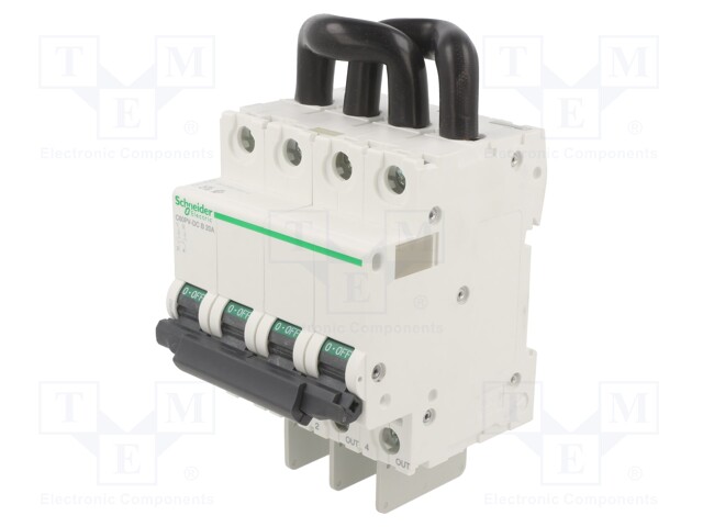 Circuit breaker; 800VDC; Inom: 20A; Poles: 2; DIN; Charact: B; 1.5kA