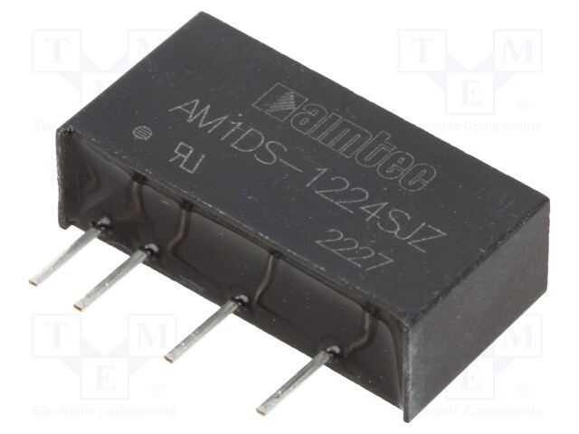 Converter: DC/DC; 1W; Uin: 10.8÷13.2V; Uout: 24VDC; Iout: 42mA; SIP7