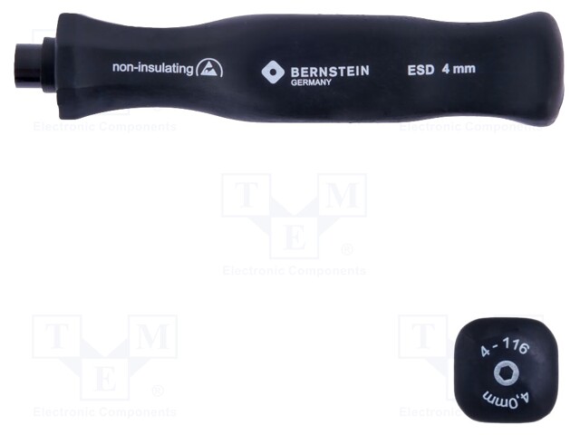 Screwdriver handle; ESD; 95mm; Mounting: 5/32",hexagonal 4mm