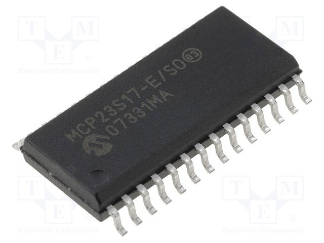 IC: expander; 16bit I/O port; SPI; SO28; 1.8÷5.5VDC