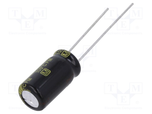 Electrolytic Capacitor, 330 µF, 25 V, FM Series, ± 20%, Radial Leaded, 3000 hours @ 105°C