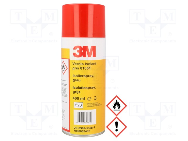 Insulation coating; grey; spray; 400ml; Series: 16xx; 15min